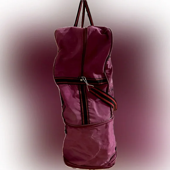 VTG EXPANDABLE ROLLING TRAVEL LUGGAGE BAG WHEELS FUSHIA PURPLE PINK 20”x11”x 24” - Picture 9 of 14